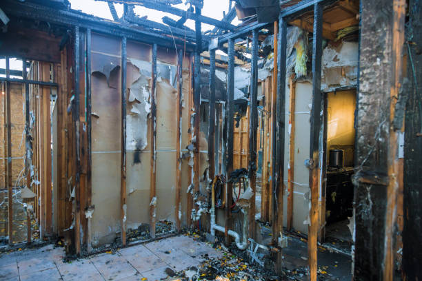 Professional Fire Damage Removal technician working in Jefferson, MD